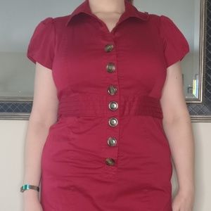 Dress Barn Woman snap front dress, size 14